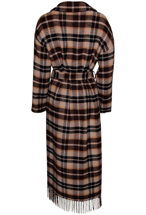 Casaco de lã aos quadrados