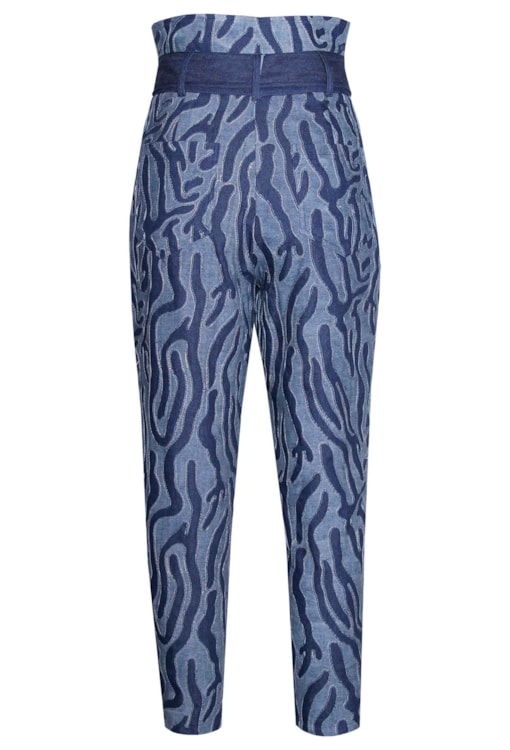 Calças cintura paperbag