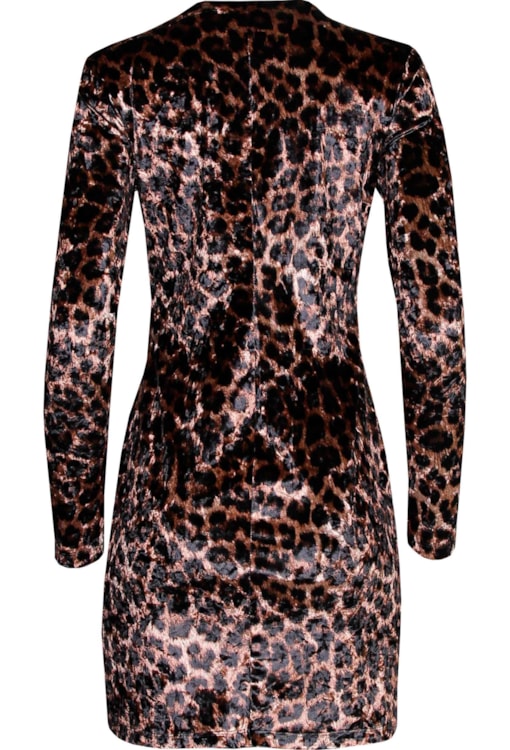 Vestido estampado leopardo