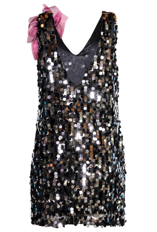 Vestido maxi lantejoulas