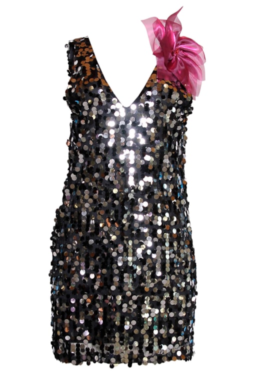 Vestido maxi lantejoulas