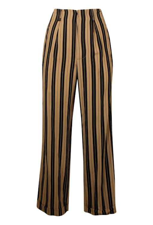 Calças Pantalona às Riscas