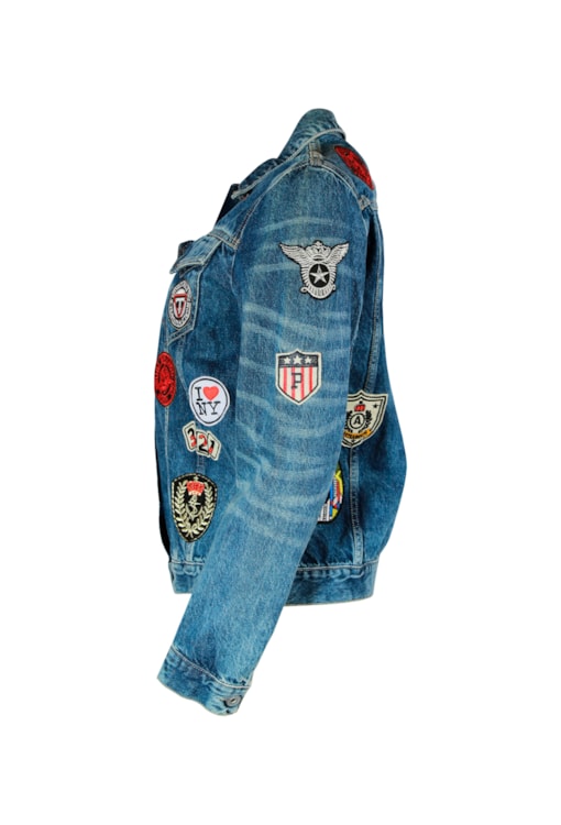 Casaco Denim c/ Aplicações