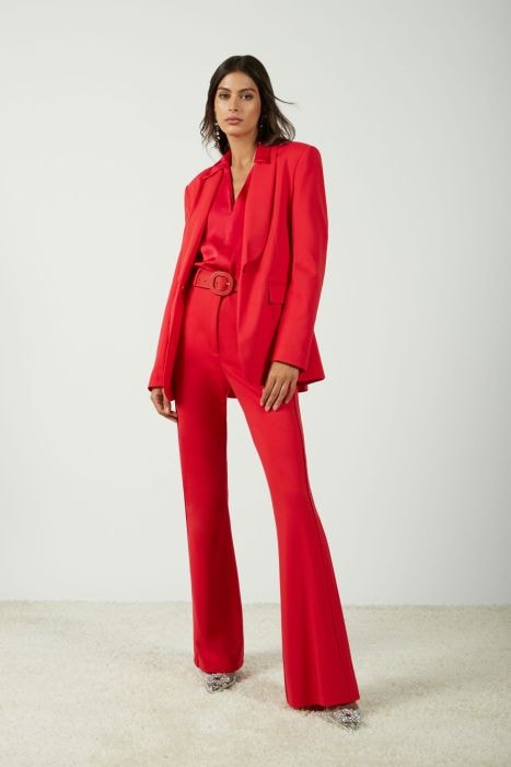 Calças à boca de sino