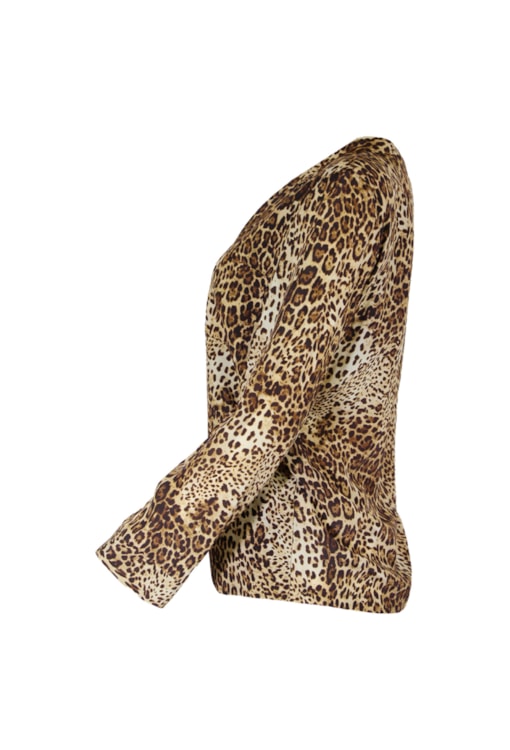 Camisa com padrão leopardo
