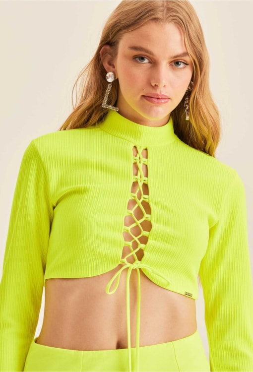 Blusa Cropped Neon