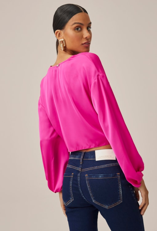 Blusa Cropped com Amarração