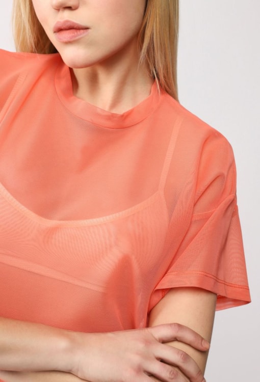 T-shirt oversized transparente 